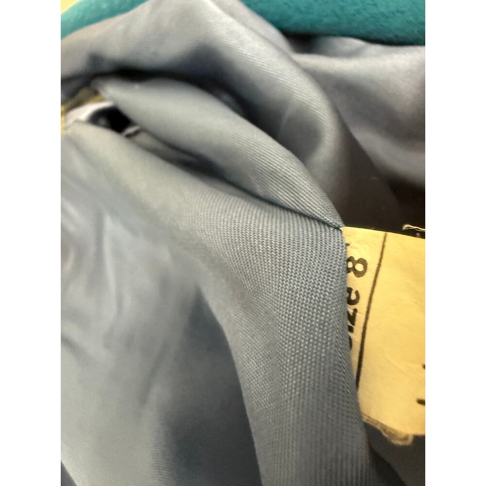 VTG Forecaster of BOSTON Women's SZ 8 Wool Teal Boot Length Coat Union USA Made - Picture 6 of 6